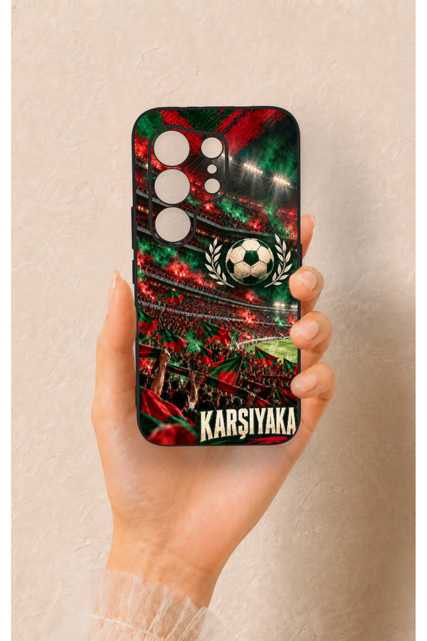 Tecno Camon 50 Pro 4g Compatible Silicone Case with a Karşıyaka-Themed Pattern.