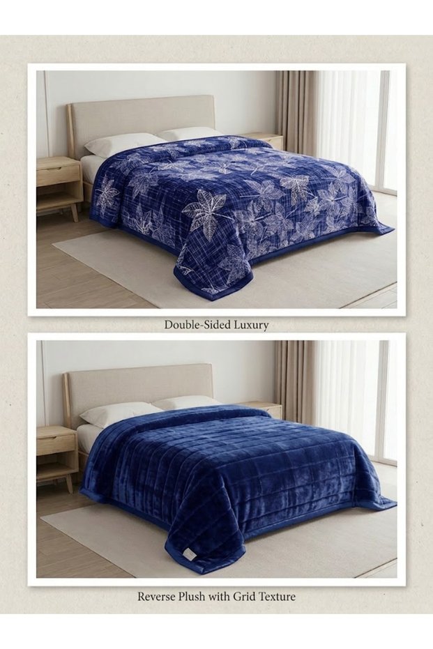 New Season / Reversible / Double-Layer / Double-Size / Luxury Blanket / 4.5 kg / Modern / Stylish / Bridal Set