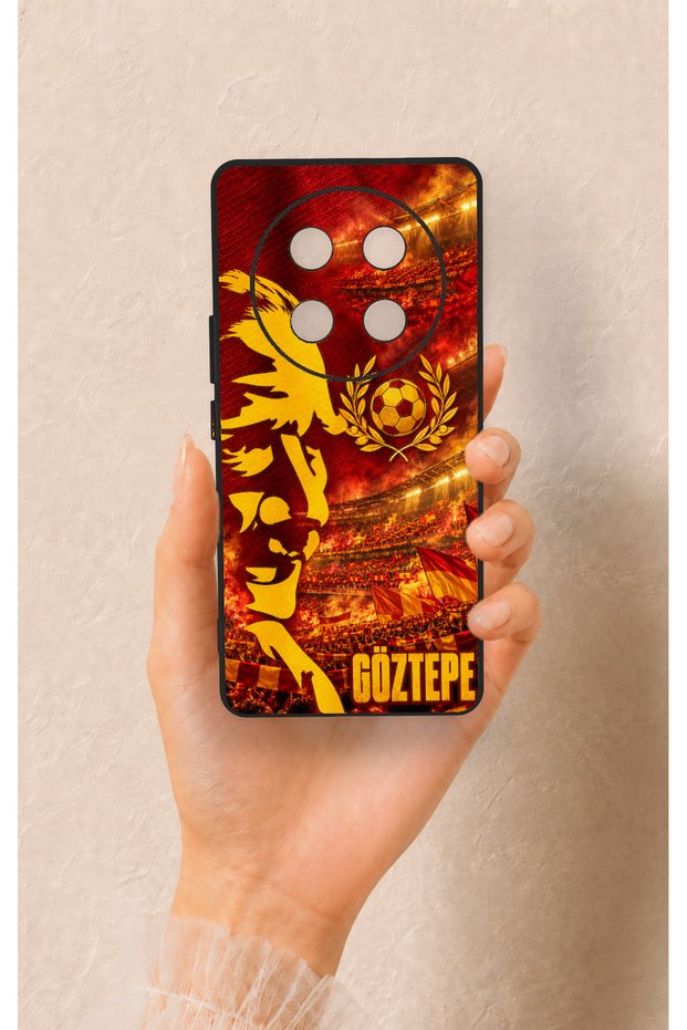 Honor Magic 7 Lite 5g Compatible Silicone Case with a Göztepe-Themed Pattern.
