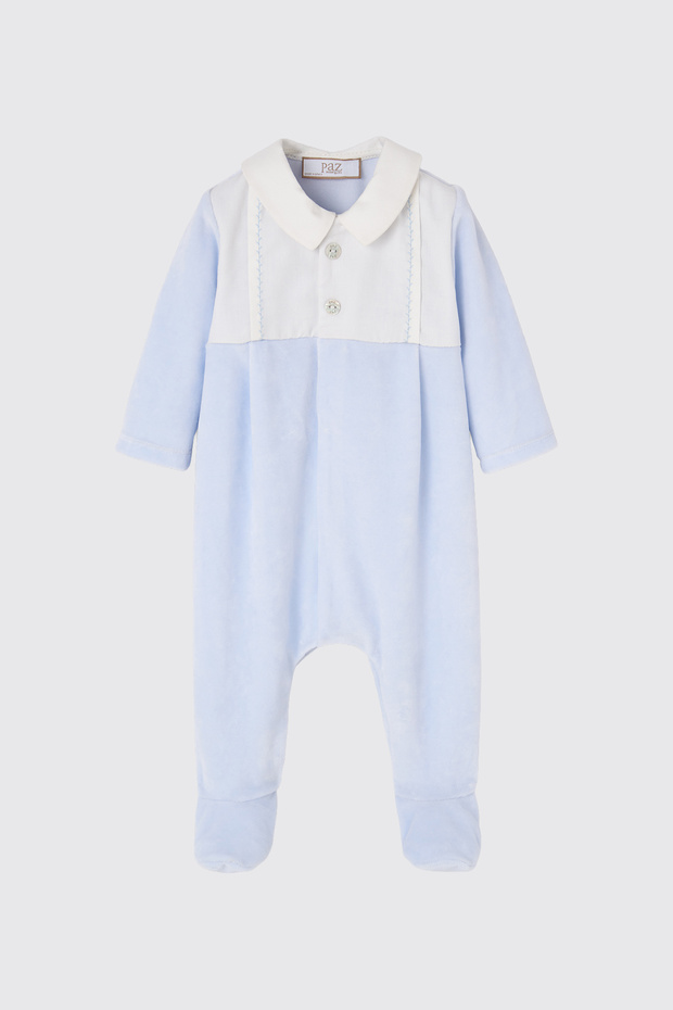 Paz Rodriguez Newborn Blue Romper