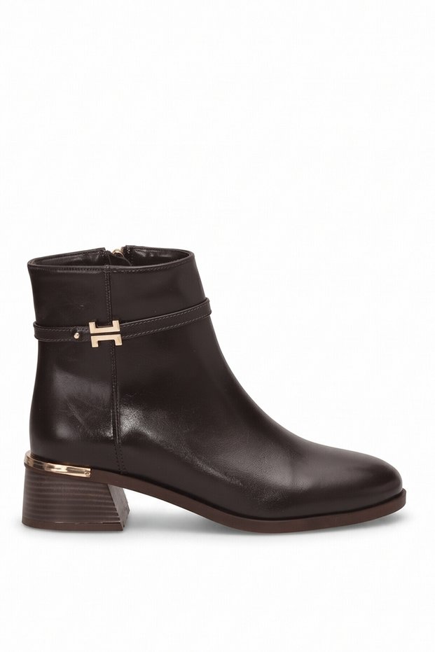 Elit Pm161 K4002-1C Women's Heeled Boots, Brown.