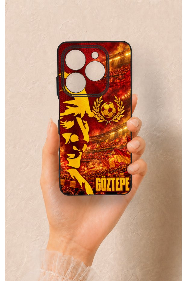 Tecno Spark 20C Compatible Silicone Case with a Göztepe-Themed Design.