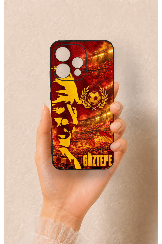 Oppo Reno 15 5g Compatible Silicone Case with a Göztepe-Themed Pattern.