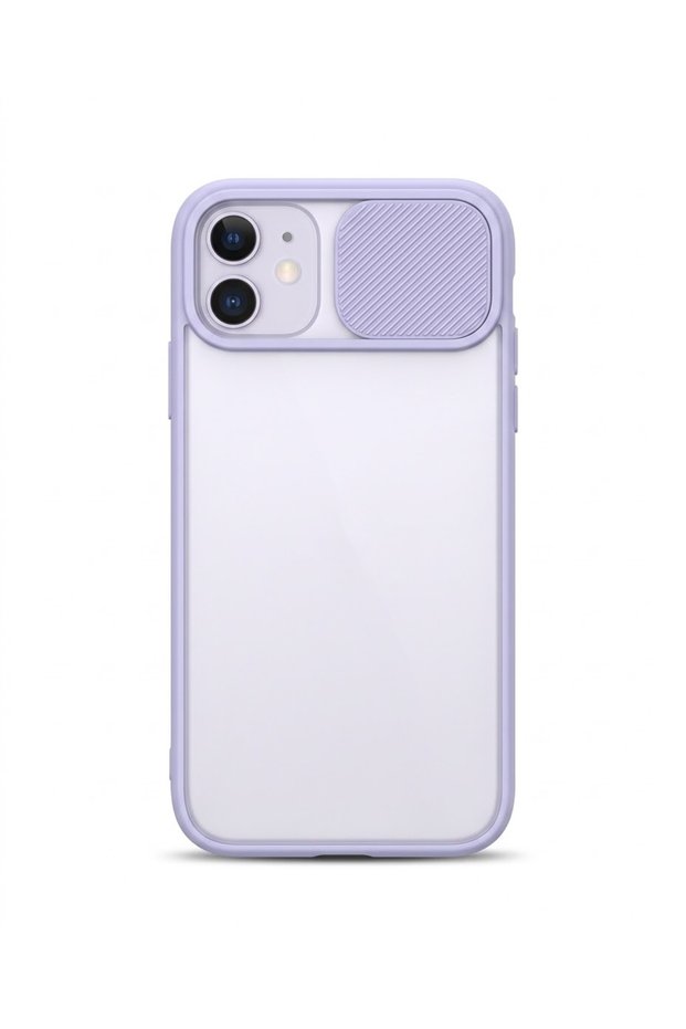 Iphone 11 lilac camera sliding case model