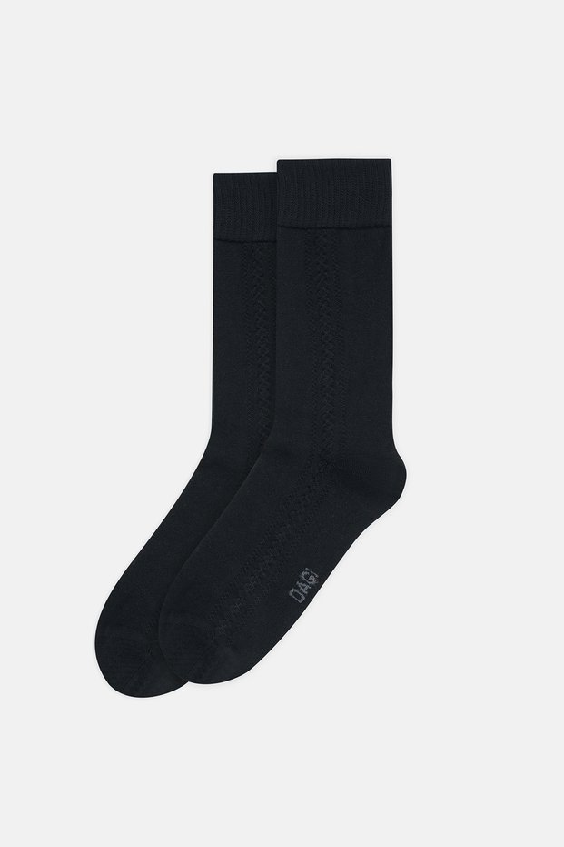 Black Men's Cashmere Socks