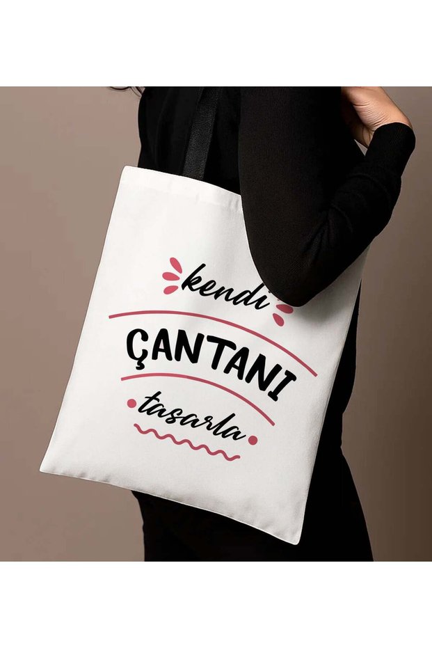 Design Your Own Bag: Black Bag, Shopping Bag, Gift for a Friend, Gift for Your Loved One, 10 a
