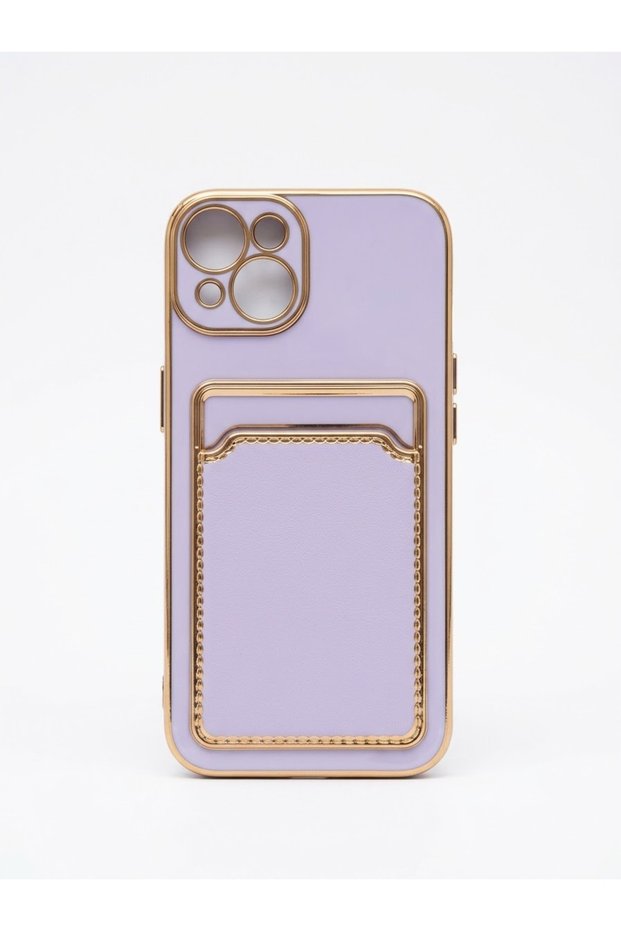 Iphone 13 lilac card holder case model
