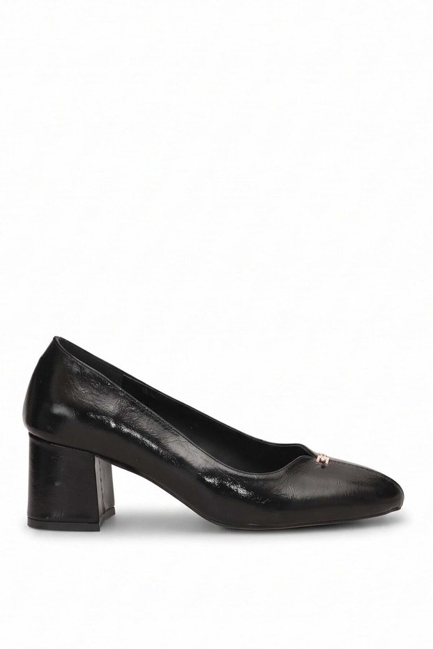 Elit Pm483 K1210 Women's Classic High-Heeled Shoes, Black.