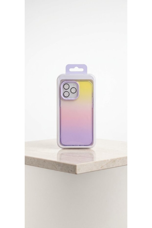 Iphone 13 pro max yellow-pink camera protective case model