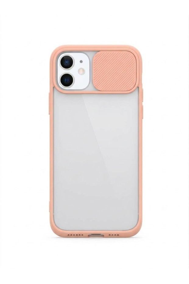 Iphone 11 pink camera sliding case model