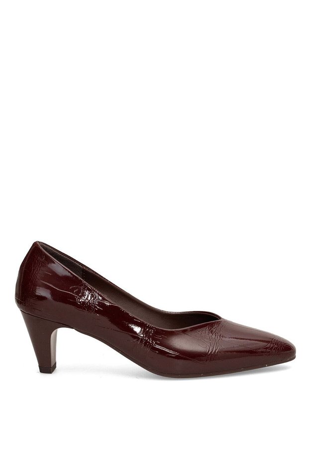 Elit Pm559 K6001 Women's Classic High-Heeled Shoes, Burgundy.