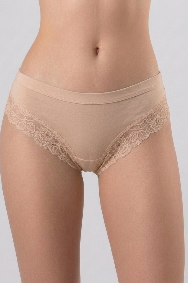 Lace Cotton Slip Briefs - Flexible and Comfortable Everyday Underwear.
