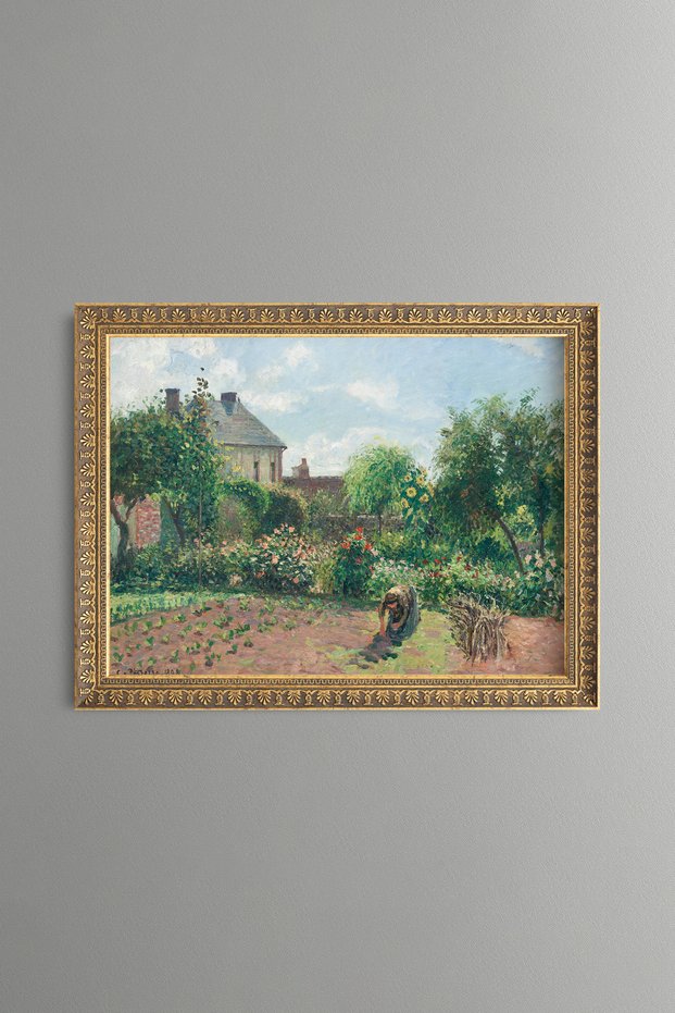 Country House Garden - Vintage Patterned Painting - Fine Model