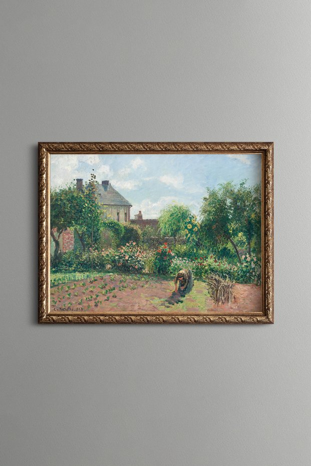 Country House Garden - Vintage Patterned Painting - Fine Model