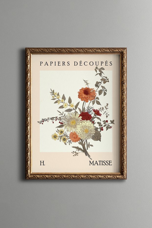 Colorful Flower Bouquet - Vintage Patterned Painting - Fine Model