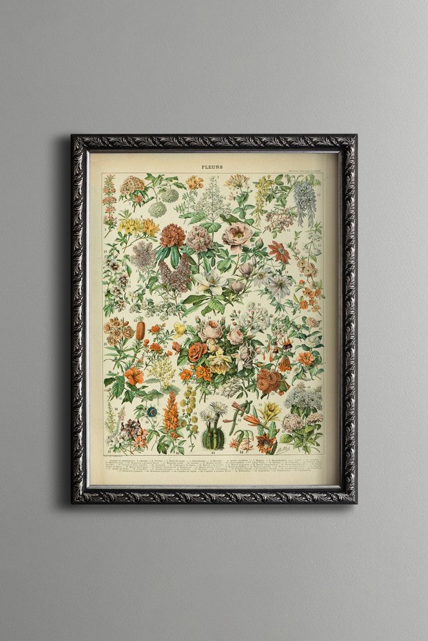 Spring Flowers Collection - Vintage Patterned Painting - Slim Model