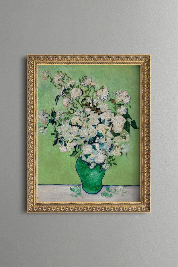 Roses - Vintage Patterned Painting - Fine Model