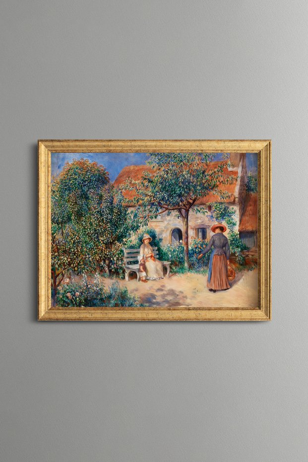 In Britain - Vintage Patterned Painting - Slim Model