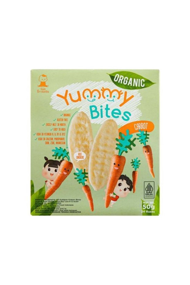 Organic Crackers Carrot 50 G