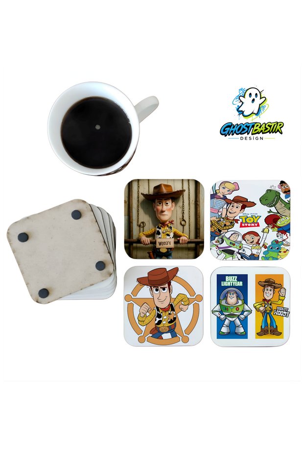 Toy Story Decorative Wooden Coaster Set 0194
