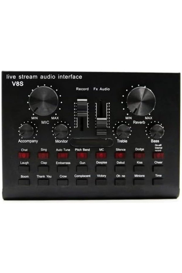 V8S Live Stream Audio Interface Sound Card
