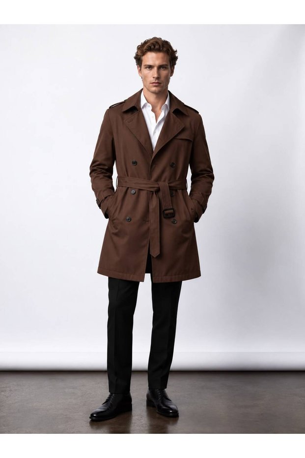 Men's Premium Epaulet Trench Coat