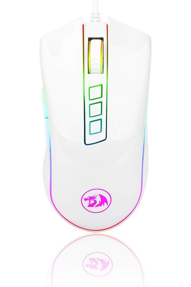M711 PC Gaming Mice, Wired Mouse, 7 Programmable Buttons, Customizable RGB Lighting Mouse,