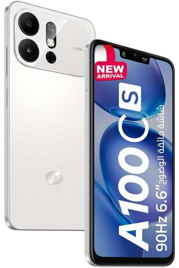 A100Cs أبيض اللون مع ذاكرة وصول عشوائي 2+4 جيجابايت وسعة تخزين 64 جيجابايت ودعم 4G - إصدار الشرق الأوسط