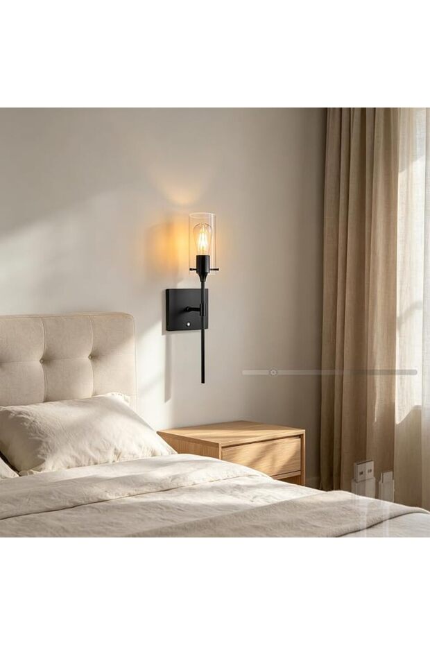 مصابيح حائطية تعمل بالبطارية، قابلة لإعادة الشحن، بتصميم عصري، مزودة بإضاءة LED، مع خاصية التحكم باللمس، وإمكانية تعديل شدة الإضاءة.