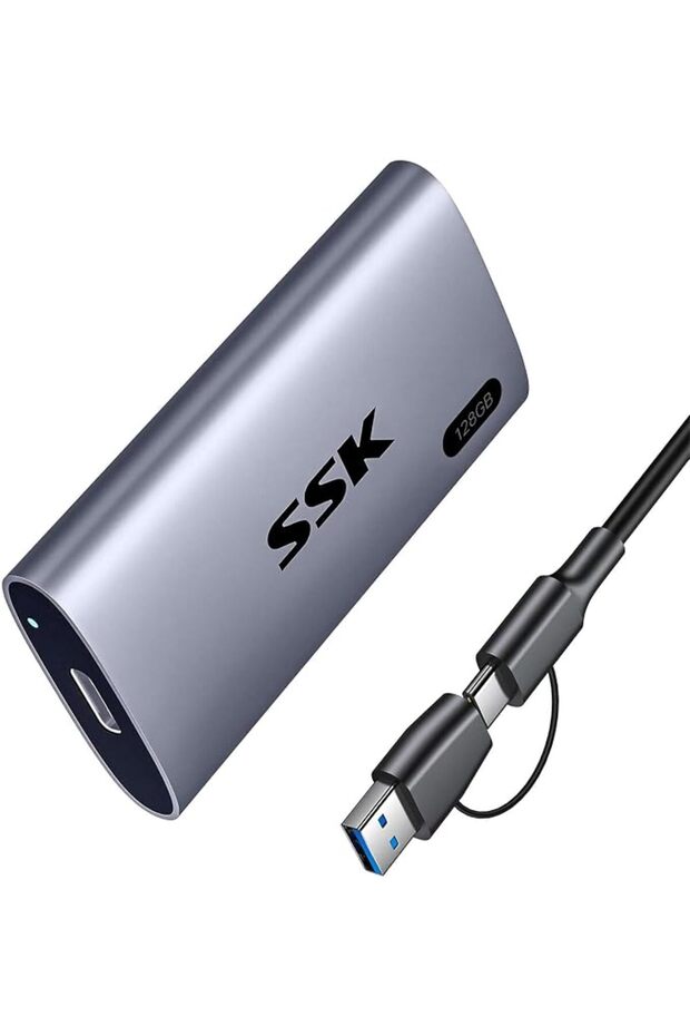 قرص تخزين SSD محمول بسعة 512 جيجابايت، بسرعة تصل إلى 550 ميجابايت/ثانية، وقرص SSD خارجي بمنفذ USB 3.2 الجيل الثاني، وسرعة عالية، وقرص تخزين خارجي بتقنية الحالة الصلبة.