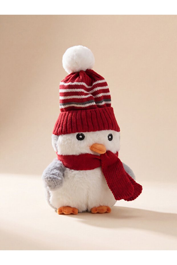 Rmz Clothing Difference: New Year-Themed Plush Toy with a Penguin Figure.