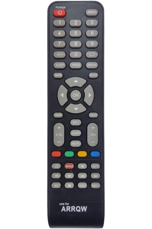 Replacement Remote Control Compatible For ARRQW Smart LCD LED TV - Black
