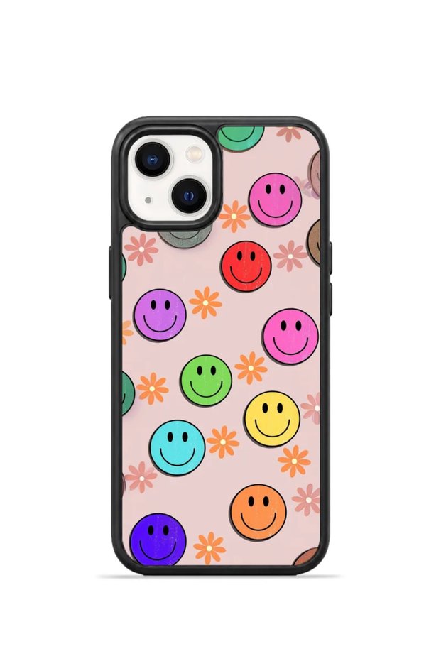 iPhone 15 Vorian Black Hole Case, Pastel Wave Colors.