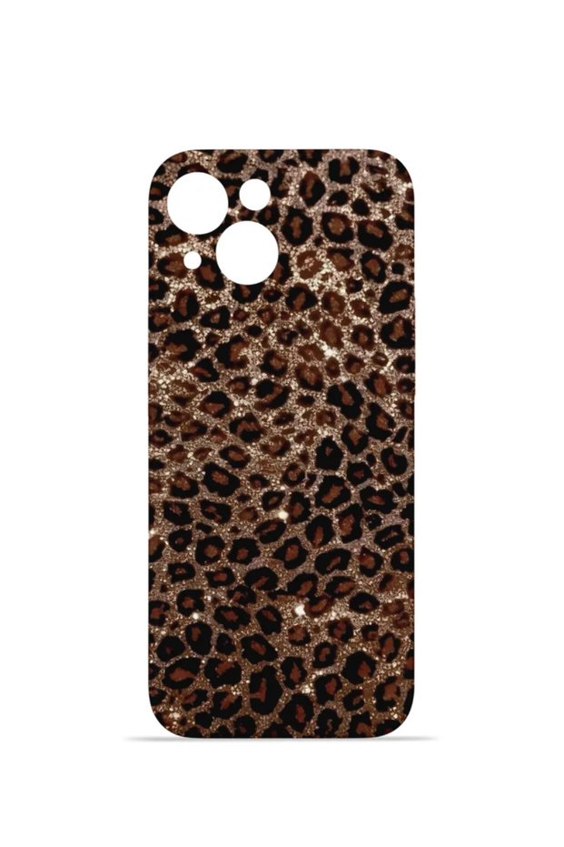 iPhone 13 Vorian Camera Protective Case, Classic Leopard Design.