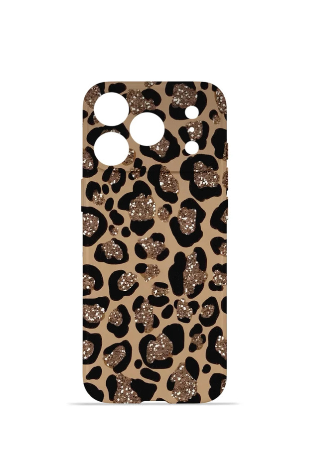 غطاء حماية للكاميرا من نوع "فوريان ميكا" لهاتف iPhone 17 Pro Max، بتصميم فهد لامع.