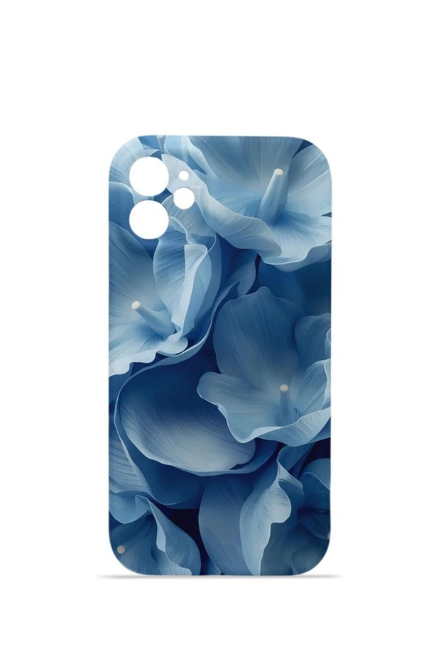 iPhone 12 Vorian Mika Camera Protective Case, Blue Hydrangea.