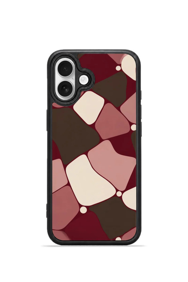 iPhone 16 Plus Vorian Black Hole Case, Wine Mosaic.