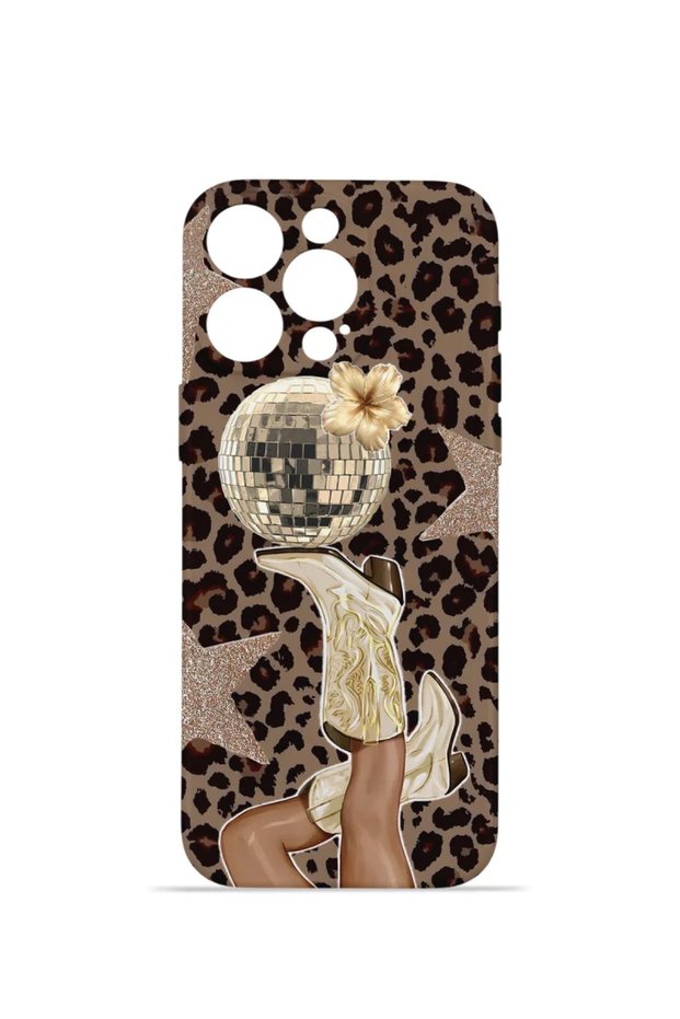غطاء حماية للكاميرا من نوع "فوريان ميكا" لهاتف iPhone 12 Pro، بتصميم "ديسكو ليوبارد".