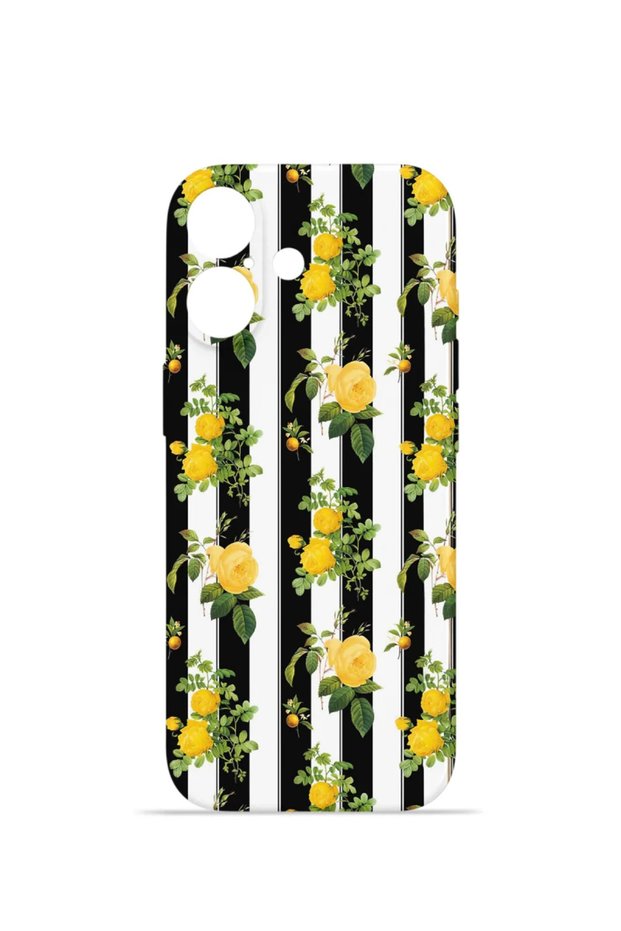 iPhone 17 Vorian Mika Camera Protective Case, Yellow Rose Stripe.