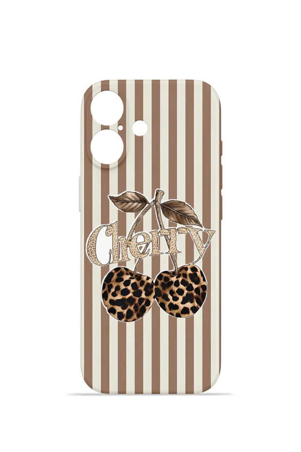iPhone 17 Vorian Mika Camera Protective Case, Cherry Leopard Design.