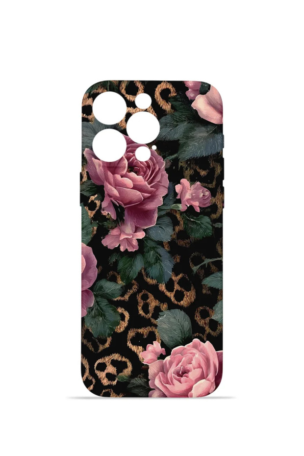 iPhone 12 Pro Max Vorian Camera Protective Case, Leopard Pink Rose.