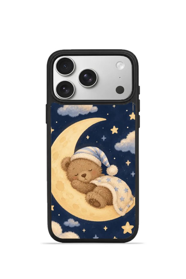 iPhone 17 Pro Max Vorian Black Hole Case – Sleeping Bear on the Moon.