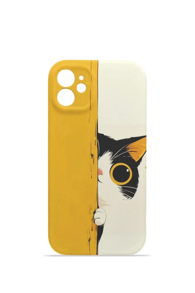iPhone 11 Vorian Mika Camera Protective Case with Hidden Cat Design.