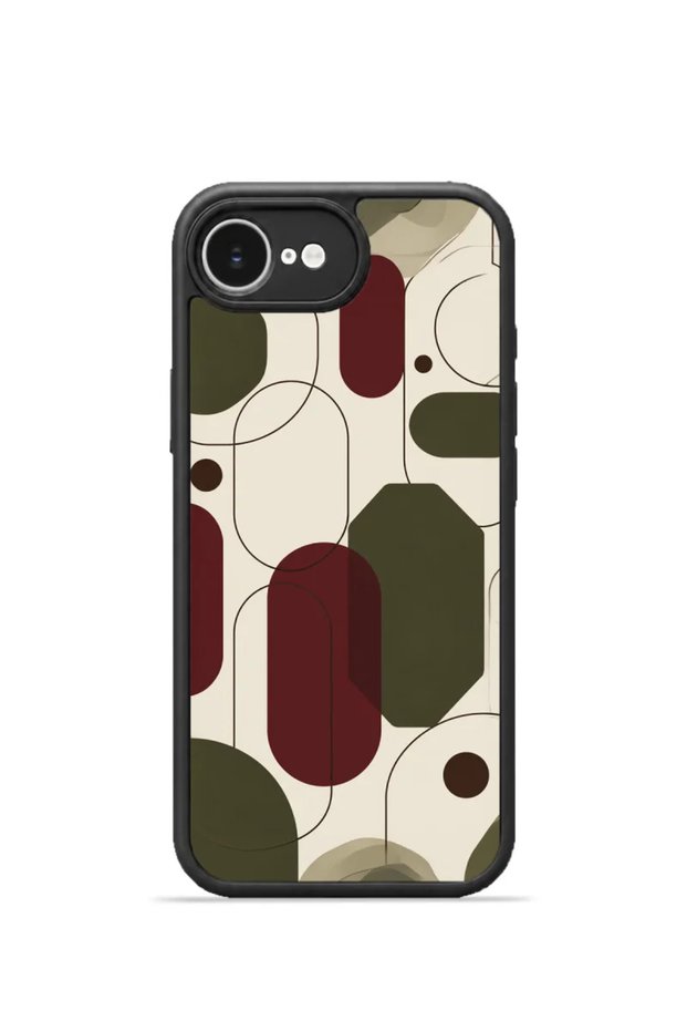 iPhone 16E Vorian Black Hole Case, Ivory Relief