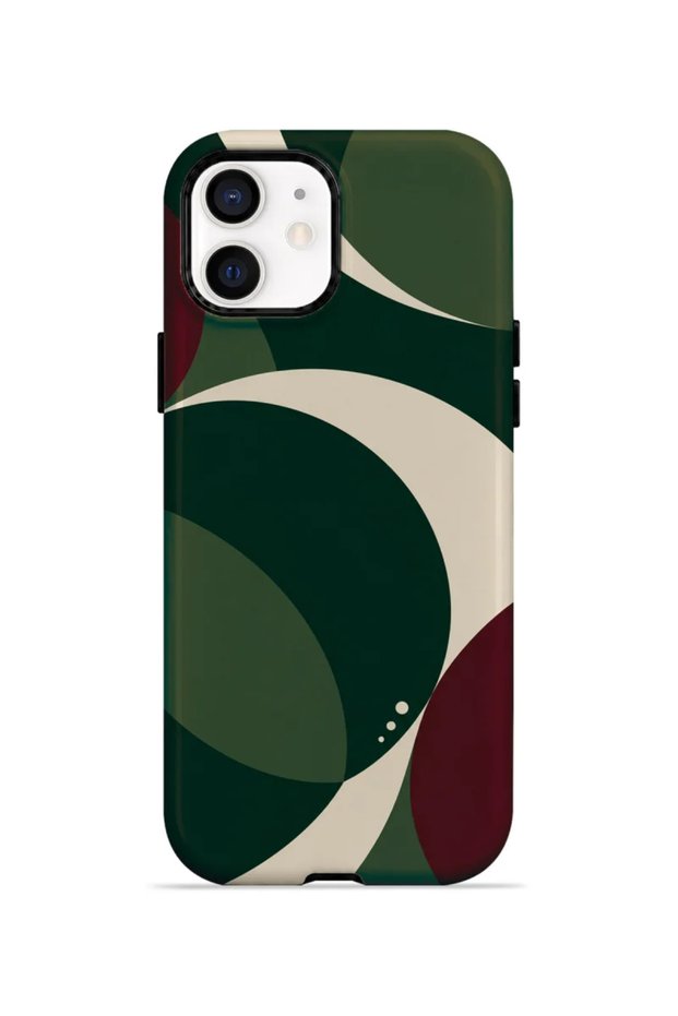 غطاء هاتف iPhone 12 Vorian ذو طبقتين، تصميم "فورست إكليبس".
