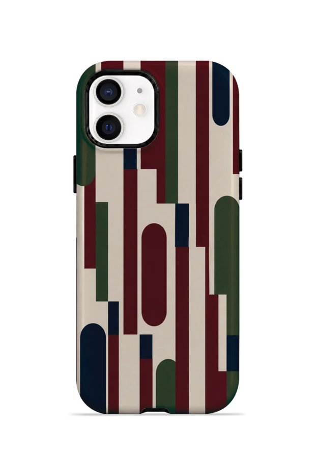 iPhone 11 Vorian Double-Layer Burgundy Rhythm Case