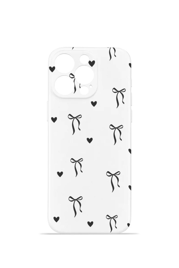 iPhone 16 Pro Vorian Camera Protective Case with Tiny Bows and Hearts.