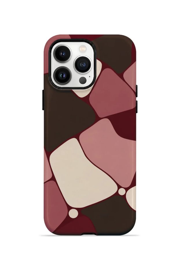 iPhone 13 Pro Vorian Double-Layer Wine Mosaic Case