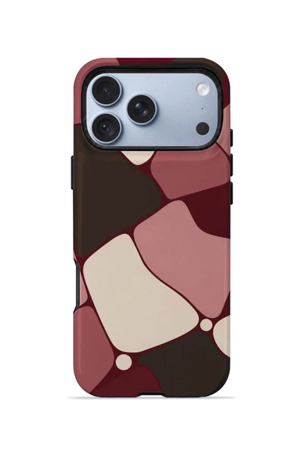 iPhone 18 Pro Max Vorian Double-Layer Wine Mosaic Case