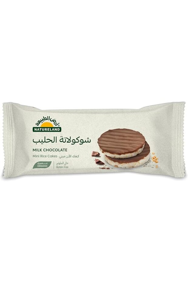 كعكات الأرز الصغيرة بالشوكولاتة بالحليب، 16 جرام.